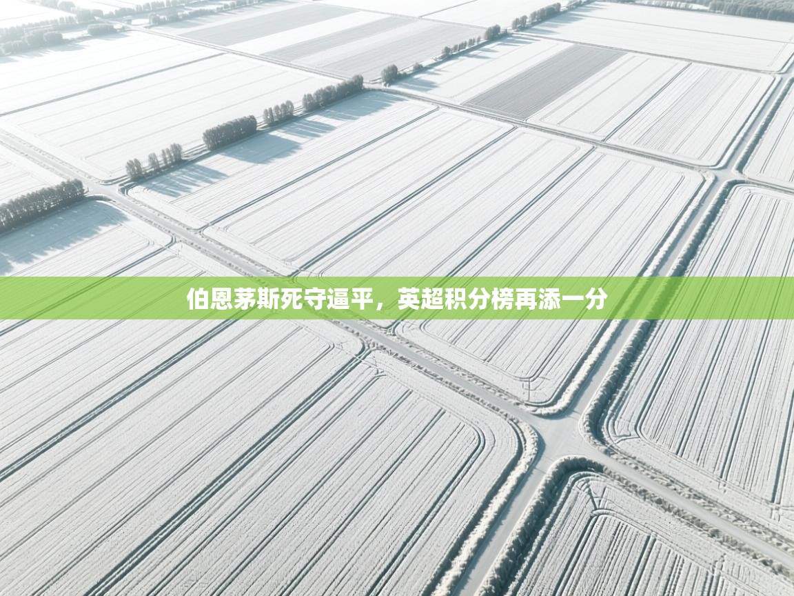 伯恩茅斯死守逼平，英超积分榜再添一分